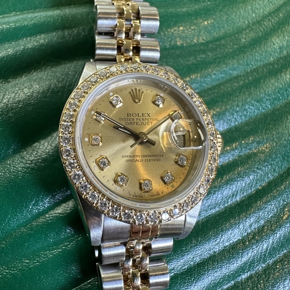 Ladies' Rolex Datejust, 2-tone, with diamond dial and diamond bezel - Picture 4 of 6
